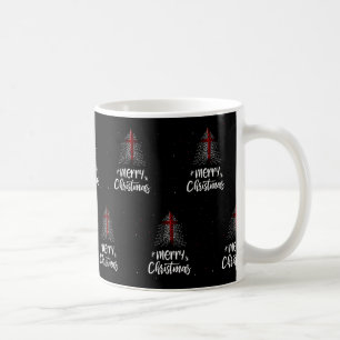 Merry Christmas with England flag Coffee Mug