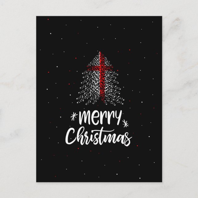 Merry Christmas with England flag Holiday Postcard (Front)