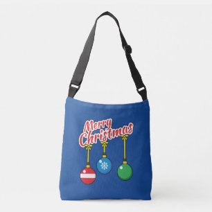 Merry Christmas with Hanging Balls Crossbody Bag