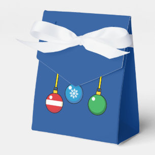 Merry Christmas with Hanging Balls Favour Box