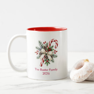Merry Christmas With Love From Our Family to Yours Two-Tone Coffee Mug