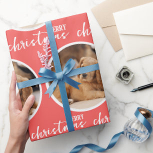 Merry Christmas with One Circle Photo Wrapping Paper