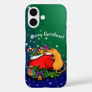 Merry Christmas with Rat Prince iPhone 16 Case