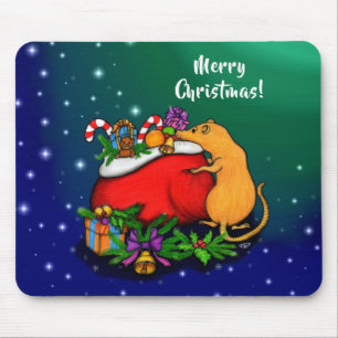 Merry Christmas with Rat Prince Mouse Mat