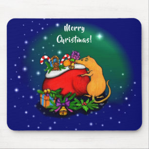 Merry Christmas with Rat Prince Mouse Mat