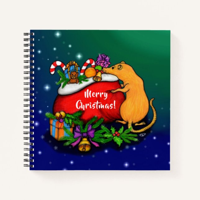 Merry Christmas with Rat Prince Notebook (Front)