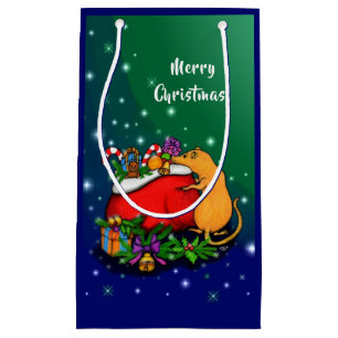 Merry Christmas with Rat Prince Small Gift Bag