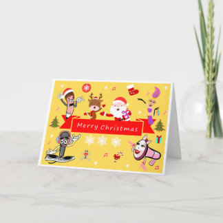 Merry Christmas with Santa | Holiday Card