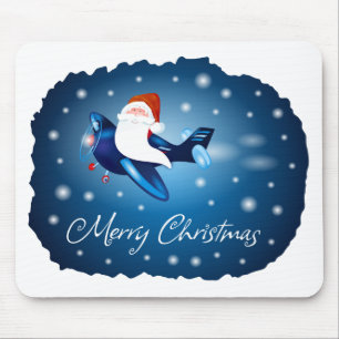 Merry Christmas with Santa Mouse Mat