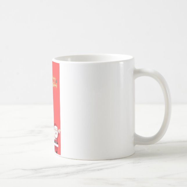 Merry Christmas with Santa's Cheer!" Coffee Mug (Right)