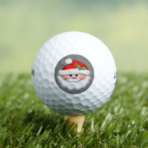 Merry Christmas with Santa's Face for Kids Golf Balls