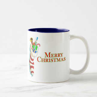 Merry Christmas With Stocking Mug
