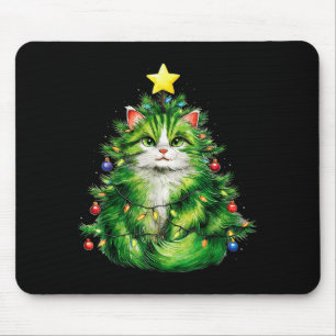 Merry Christmas With This Funny Christmas Tree Cat Mouse Mat