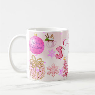 Merry Christmas with Winter Reindeer holiday gift Coffee Mug