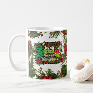 Merry Christmas with Winter Reindeer holiday gift Coffee Mug