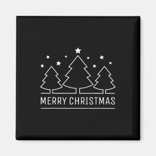 Merry Christmas Women Men Kids Boys Girls Xmas Tre Magnet