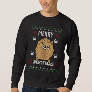 Merry Christmas Woofmas Pomeranian Dog Ugly Sweatshirt