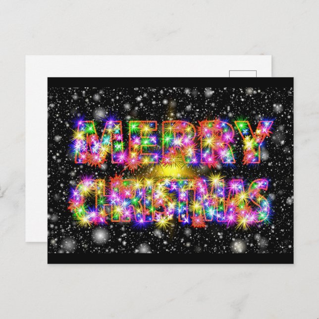 Merry Christmas Wow! Postcard (Front/Back)
