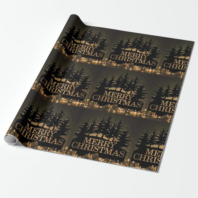 Merry Christmas  Wrapping Paper (Unrolled)