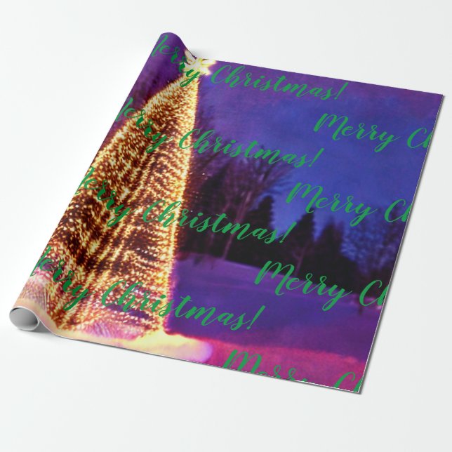 Merry Christmas! Wrapping Paper (Unrolled)