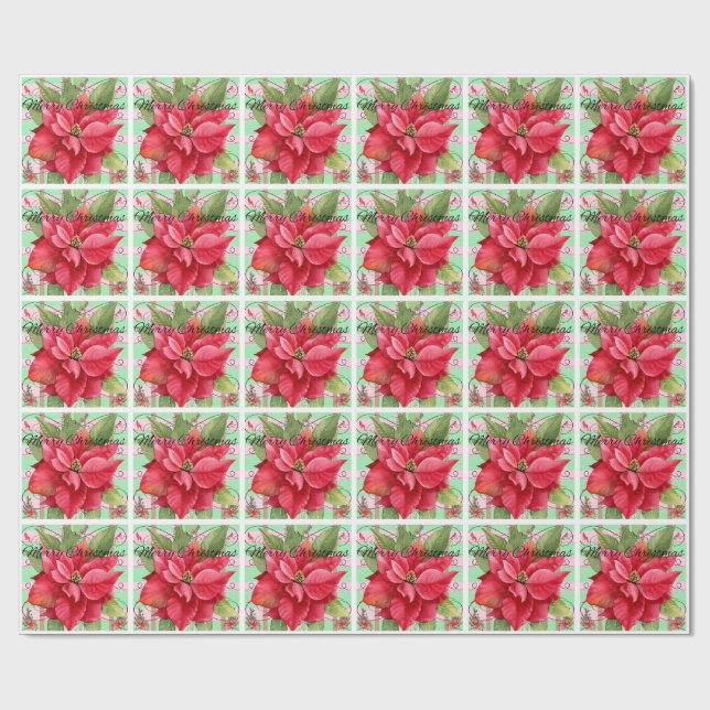 Merry Christmas Wrapping Paper (Flat)
