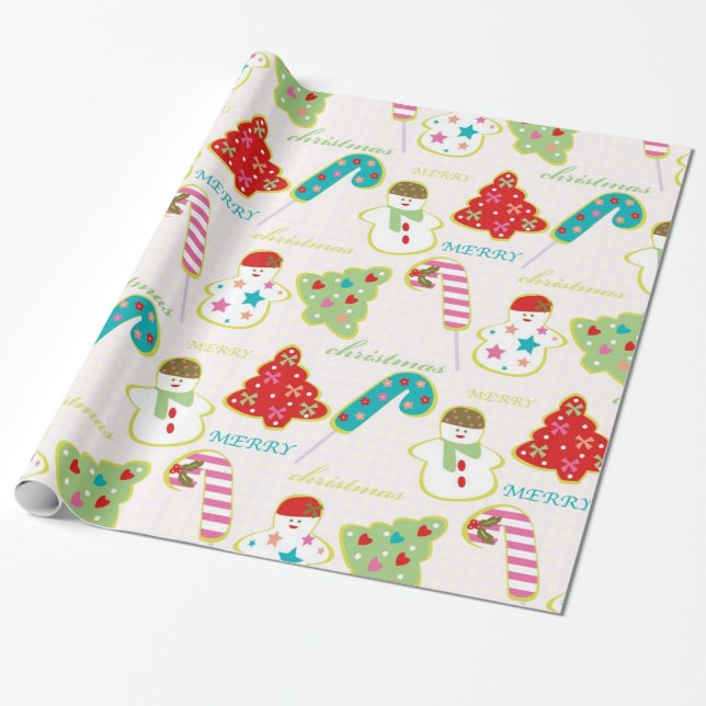 Merry Christmas Wrapping Paper (Unrolled)