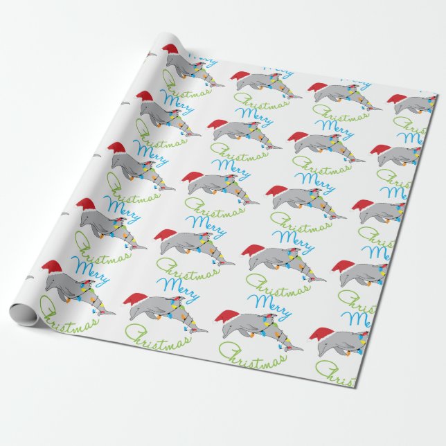 Merry Christmas Wrapping Paper (Unrolled)