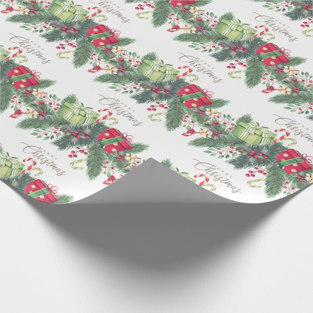 Merry Christmas Wrapping Paper (Corner)