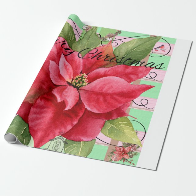 Merry Christmas Wrapping Paper (Unrolled)