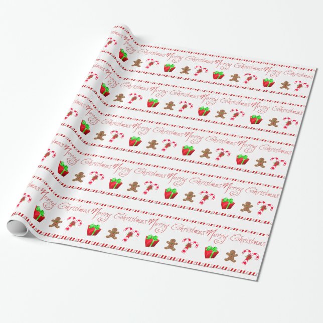 merry christmas wrapping paper (Unrolled)