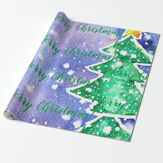 Merry Christmas! Wrapping Paper (Unrolled)