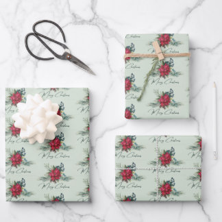 Merry Christmas Wrapping Paper Sheet