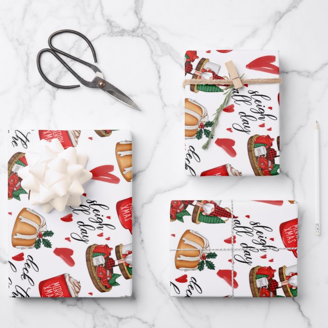 Merry Christmas Wrapping Paper Sheet (Front)
