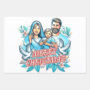 Merry Christmas  Wrapping Paper Sheet