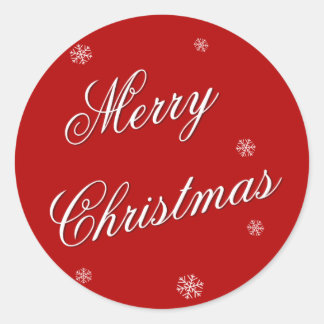 Merry Christmas Wrapping Sticker