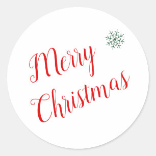 Merry Christmas Wrapping Sticker
