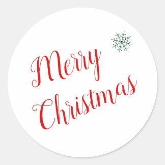 Merry Christmas Wrapping Sticker