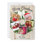 Merry Christmas Wreath 5 Photo Personalised Family