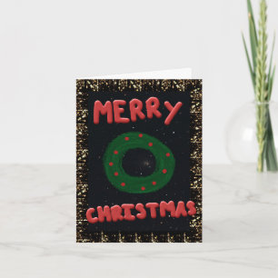 Merry Christmas  wreath  Card