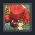 Merry Christmas Wreath Keepsake Box<br><div class="desc">Merry Christmas Wreath</div>