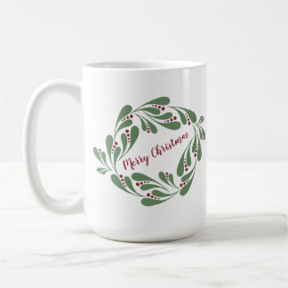 Merry Christmas Wreath - Mug