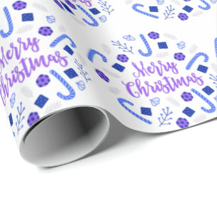 Merry Christmas Wreath Wrapping Paper