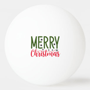 Merry Christmas writing for player  Ping Pong Ball