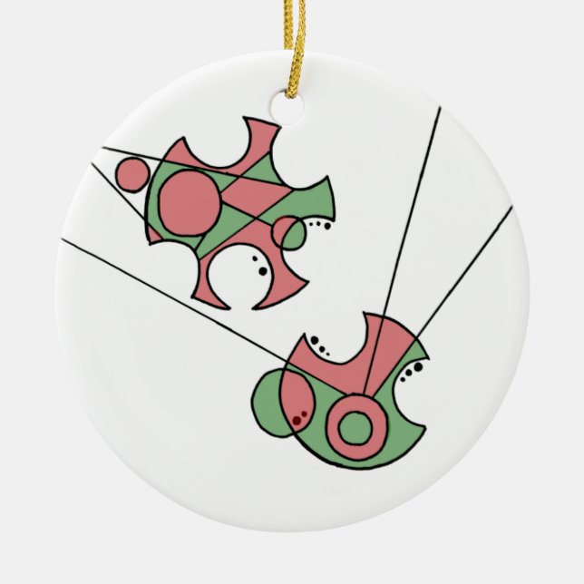 Merry Christmas (written in Gallifreyan) Ornament (Front)