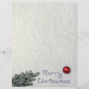 Merry Christmas written in the Snow