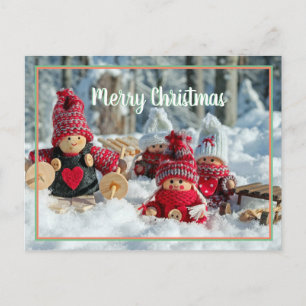 Merry Christmas x-mas baby doll Postcard