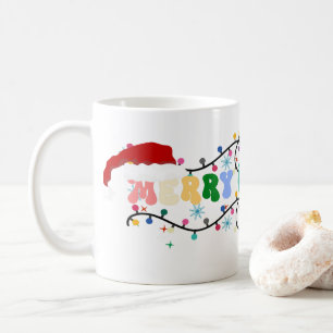 Merry christmas x mass , reindeer , santa claus coffee mug