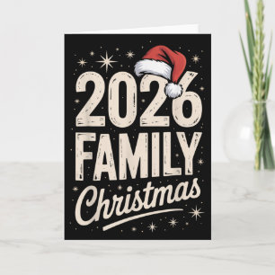 Merry Christmas Xmas Family Matching  Card
