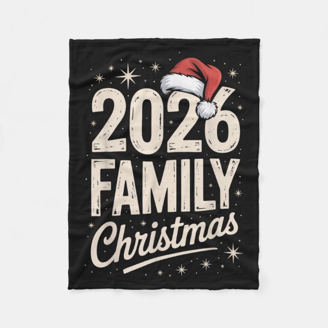 Merry Christmas Xmas Family Matching  Fleece Blanket (Front)