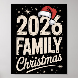 Merry Christmas Xmas Family Matching Poster